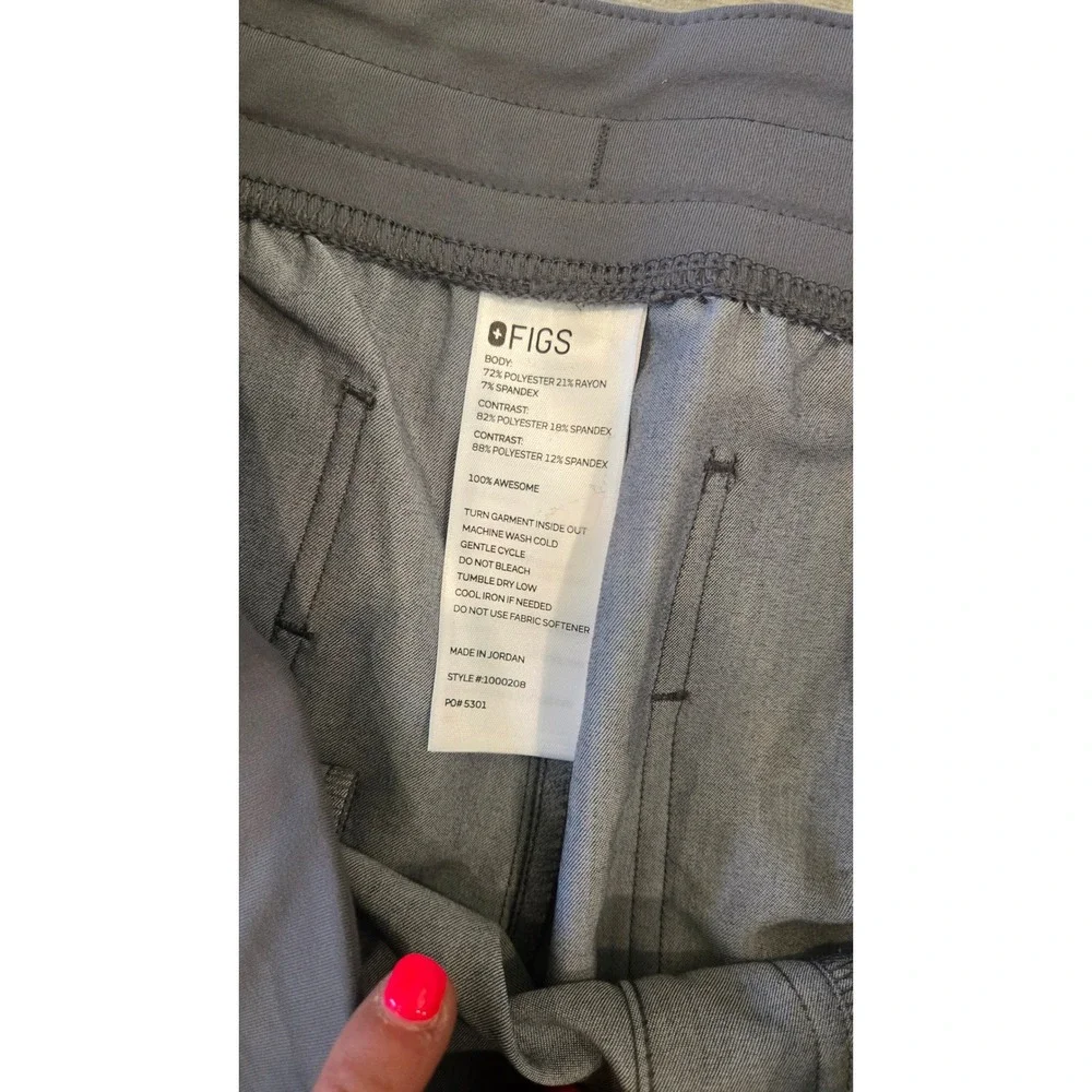 FIGS Technical Collection Scrub Pants Mens Medium Gray Jogger Style 1000208